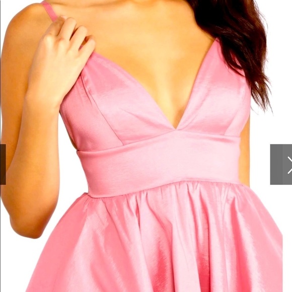 High Low champagne color Dress - Picture 3 of 8